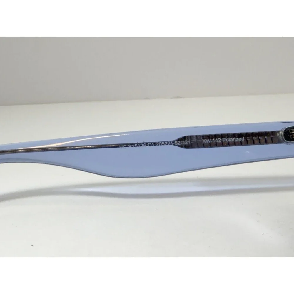 Vincent Chase VC S15126 Polarized Sunglasses Women's Clear Blue Frame Purple